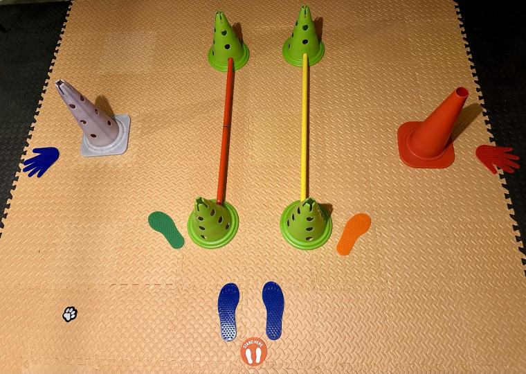 8-Laufen um 2 Gegenstände